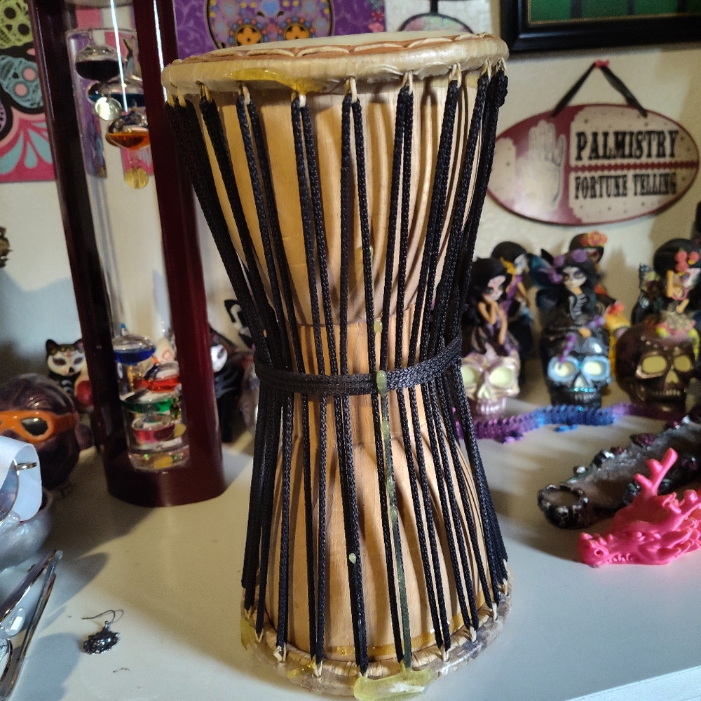 Handcrafted Drum with Black Accents - Picture 9 of 12